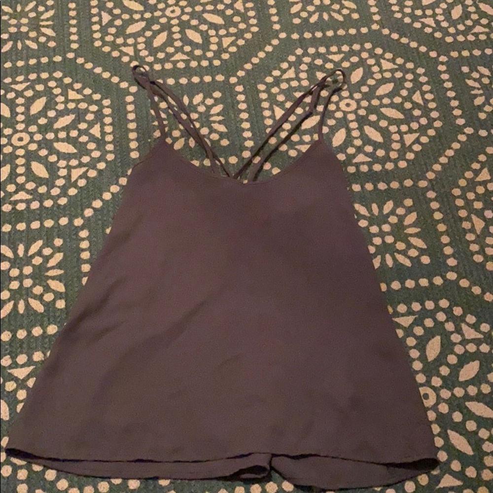 Gray Hollister Cross Back Crop Top size XS